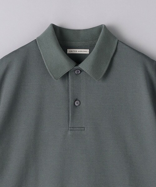 UNITED ARROWS（ユナイテッドアローズ）の「タックジャージ  ポロシャツ（ポロシャツ・メンズ・ネイビー/ナチュラル/グレー・S/M/L/XL）」の12枚目の写真