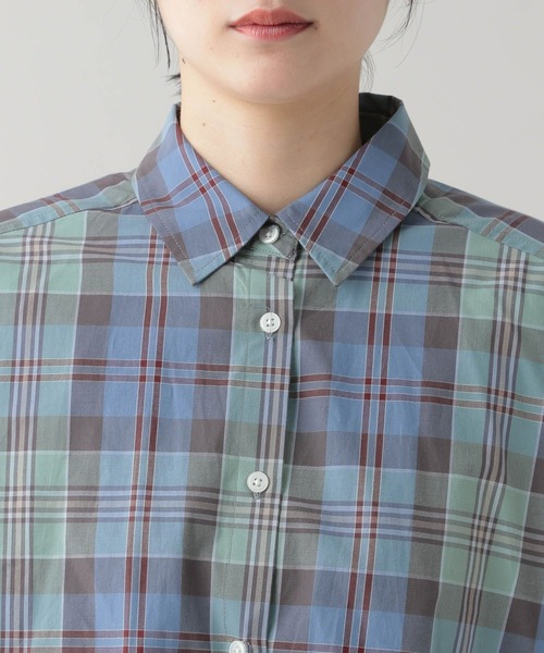 studio CLIP（スタディオクリップ）の「《natural by clip》アソートチェックワイドシャツ（シャツ/ブラウス・レディース・ブルー/ベージュ・FREE）」の17枚目の写真