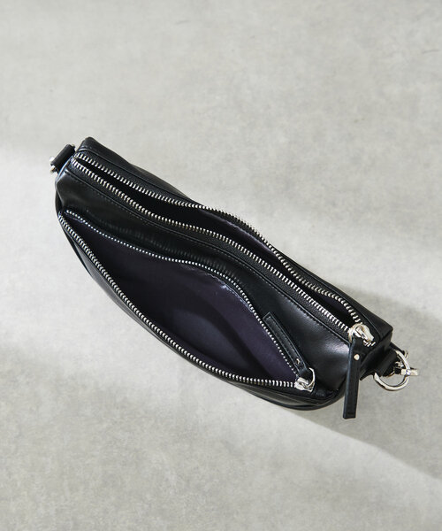 un dix cors(アンディコール)の「hettyフェイクレザーハーフムーンショルダーバッグ(ショルダーバッグ・レディース・ブラック/グリーン・FREE)」の22枚目の写真