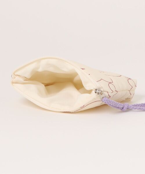 float】うさぎ ラビット エンボス マルチポーチ(タッセル付き)（ポーチ