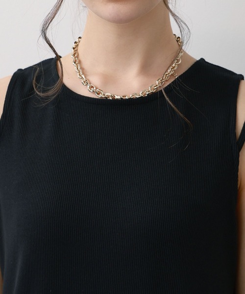 saloon（サルーン）の「SALOON(サルーン)/　テレコノースリワンピース【洗濯機洗い可】（ワンピース・レディース・オレンジ/ダークブラウン/ブラック・FREE）」の20枚目の写真