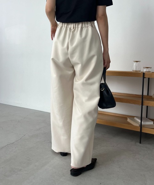 CAPRICIEUX LE'MAGE（カプリシューレマージュ）の「フロントポケットワイドパンツ（その他パンツ・レディース・ブラック/ホワイト系その他・36/38）」の19枚目の写真