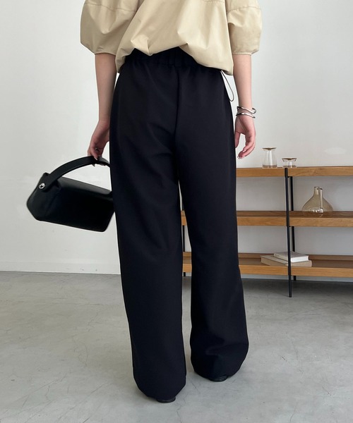 CAPRICIEUX LE'MAGE（カプリシューレマージュ）の「フロントポケットワイドパンツ（その他パンツ・レディース・ブラック/ホワイト系その他・36/38）」の8枚目の写真