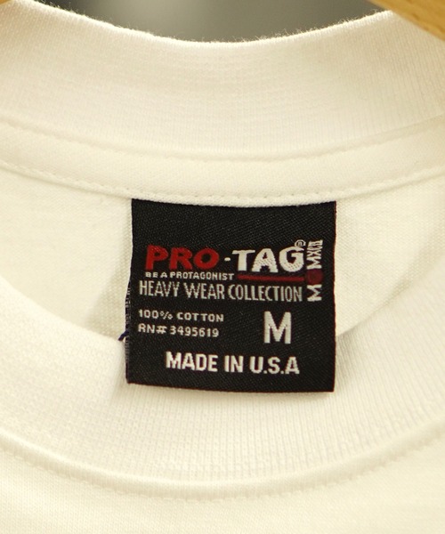 BROOKLYN OVERALL(ブルックリンオーバーオール)の「PROTAG ポケットTシャツ(Tシャツ/カットソー・メンズ・ホワイト/グレー・MEDIUM/LARGE/X-LARGE)」の4枚目の写真