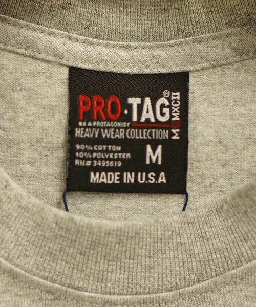BROOKLYN OVERALL(ブルックリンオーバーオール)の「PROTAG ポケットTシャツ(Tシャツ/カットソー・メンズ・ホワイト/グレー・MEDIUM/LARGE/X-LARGE)」の6枚目の写真
