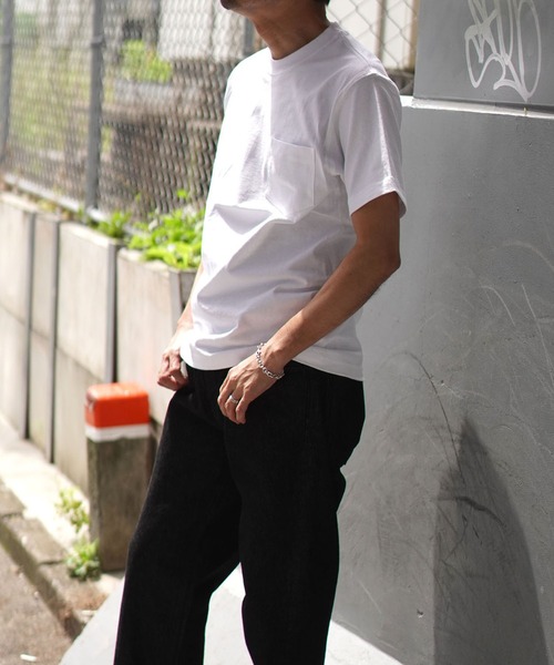 BROOKLYN OVERALL(ブルックリンオーバーオール)の「PROTAG ポケットTシャツ(Tシャツ/カットソー・メンズ・ホワイト/グレー・MEDIUM/LARGE/X-LARGE)」の18枚目の写真