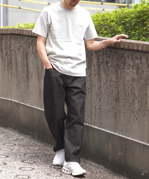 BROOKLYN OVERALL(ブルックリンオーバーオール)の「PROTAG ポケットTシャツ(Tシャツ/カットソー・メンズ・ホワイト/グレー・MEDIUM/LARGE/X-LARGE)」の12枚目の写真