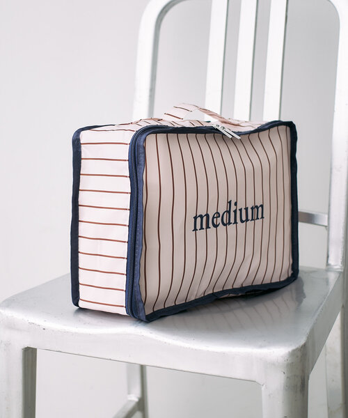 BIRTHDAY BAR（バースデイバー）の「パッキングポーチストライプM（ポーチ・レディース・グレー/ブルー/アイボリー/ネイビー・フリー/0）」の20枚目の写真