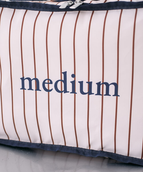BIRTHDAY BAR（バースデイバー）の「パッキングポーチストライプM（ポーチ・レディース・グレー/ブルー/アイボリー/ネイビー・フリー/0）」の21枚目の写真