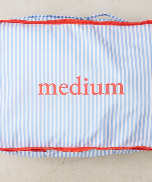 BIRTHDAY BAR（バースデイバー）の「パッキングポーチストライプM（ポーチ・レディース・グレー/ブルー/アイボリー/ネイビー・フリー/0）」の8枚目の写真
