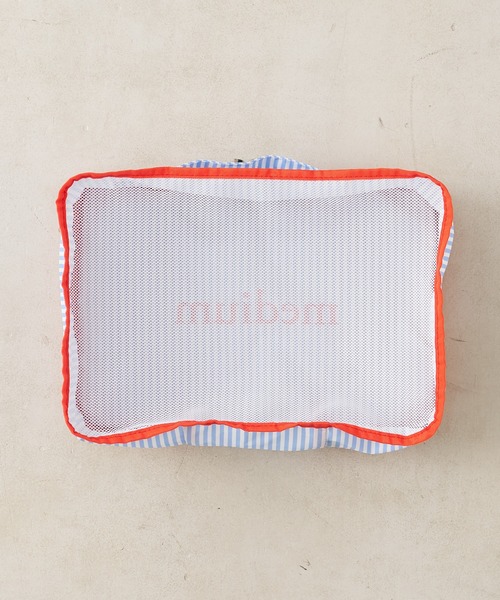 BIRTHDAY BAR（バースデイバー）の「パッキングポーチストライプM（ポーチ・レディース・グレー/ブルー/アイボリー/ネイビー・フリー/0）」の7枚目の写真