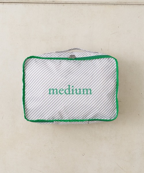 BIRTHDAY BAR（バースデイバー）の「パッキングポーチストライプM（ポーチ・レディース・グレー/ブルー/アイボリー/ネイビー・フリー/0）」の12枚目の写真