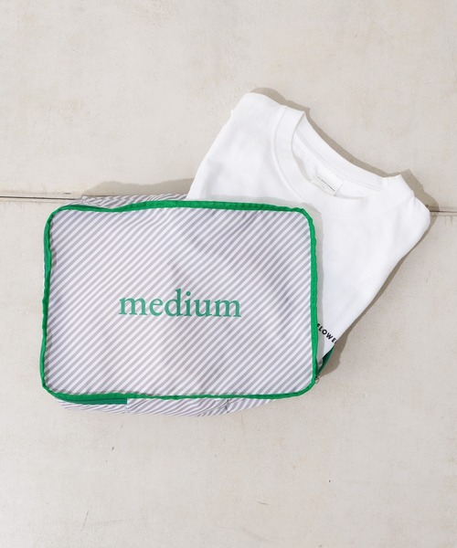 BIRTHDAY BAR（バースデイバー）の「パッキングポーチストライプM（ポーチ・レディース・グレー/ブルー/アイボリー/ネイビー・フリー/0）」の13枚目の写真