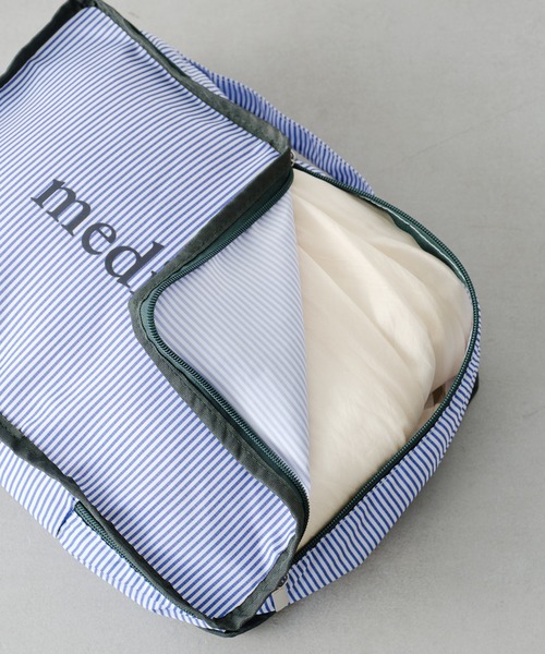 BIRTHDAY BAR（バースデイバー）の「パッキングポーチストライプM（ポーチ・レディース・グレー/ブルー/アイボリー/ネイビー・フリー/0）」の16枚目の写真