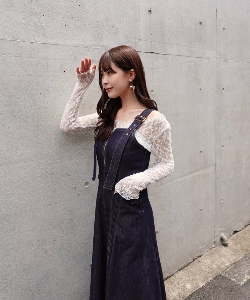 mellowneon（メロウネオン）の「レーストップス/レースブラウス/レースインナー（シャツ/ブラウス・レディース・アイボリー/ブラック/ホワイト・FREE）」の11枚目の写真