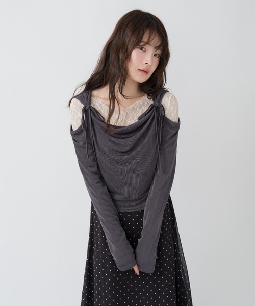 レーストップス/レースブラウス/レースインナー（シャツ/ブラウス