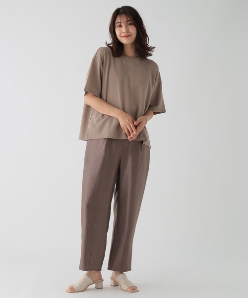 Elura（エルーラ）の「グリッタータックテーパードパンツ/119433（その他パンツ・レディース・オフホワイト/ブラウン系その他・FREE）」の9枚目の写真