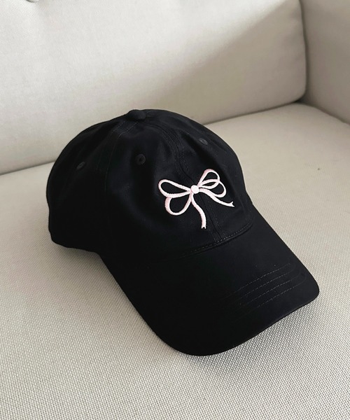 apres jour（アプレジュール）の「【apres jour×ARIAZ】刺繍リボンキャップ（キャップ・レディース・ネイビー/ベージュ/ブラック/オフホワイト・FREE）」の6枚目の写真