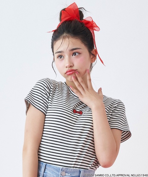 セール】【HELLO KITTY】テレコ半T（Tシャツ/カットソー）｜LOVETOXIC