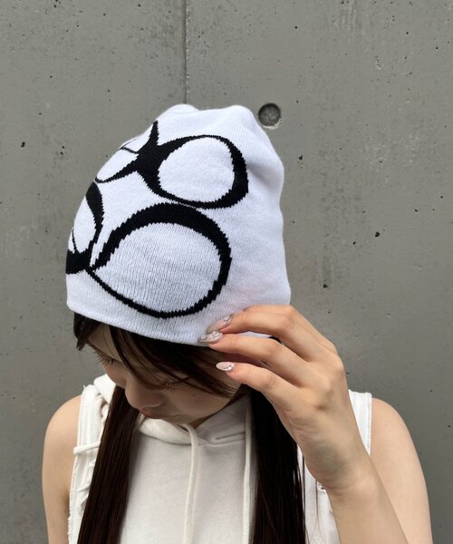 RAY CASSIN（レイカズン）の「ニュアンスロゴビーニー（ハット・レディース・ブラック/アイボリー・FREE）」の11枚目の写真