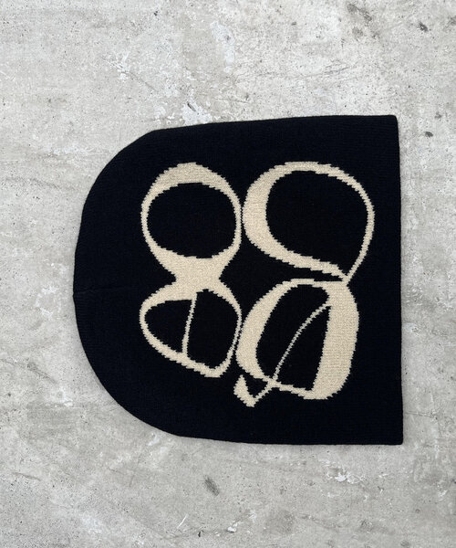 RAY CASSIN（レイカズン）の「ニュアンスロゴビーニー（ハット・レディース・ブラック/アイボリー・FREE）」の7枚目の写真