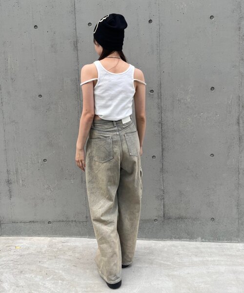 RAY CASSIN（レイカズン）の「ニュアンスロゴビーニー（ハット・レディース・ブラック/アイボリー・FREE）」の3枚目の写真