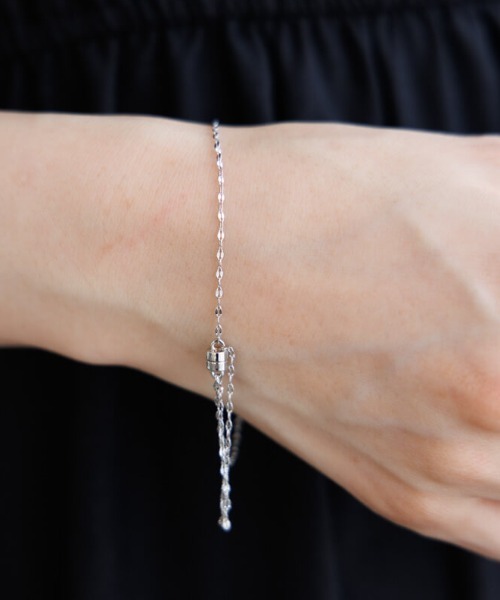 flower（フラワー）の「マグネットチェーンブレスレット（ブレスレット・レディース・ゴールド/シルバー・FREE）」の2枚目の写真