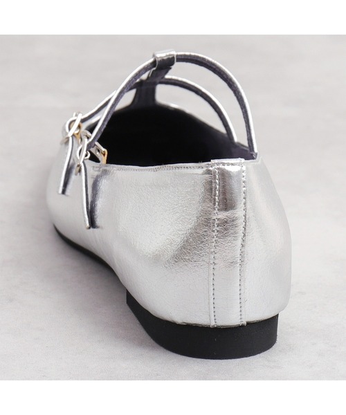 artemis by DIANA（アルテミスバイダイアナ）の「【片足150g】軽量　ダブルストラップメリージェーン（パンプス・レディース・シルバー/ブラック/ゴールド・22.5cm/23.0cm/23.5cm/24.0cm/24.5cm/25.0cm/22.0cm）」の9枚目の写真