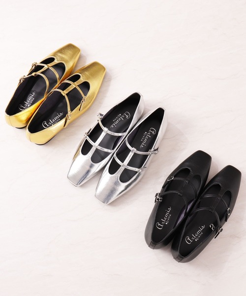 artemis by DIANA（アルテミスバイダイアナ）の「【片足150g】軽量　ダブルストラップメリージェーン（パンプス・レディース・シルバー/ブラック/ゴールド・22.5cm/23.0cm/23.5cm/24.0cm/24.5cm/25.0cm/22.0cm）」の18枚目の写真