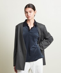 ATTISESSION | <ATTISESSION>ツイル ノーカラー ジャケット(ノーカラージャケット)