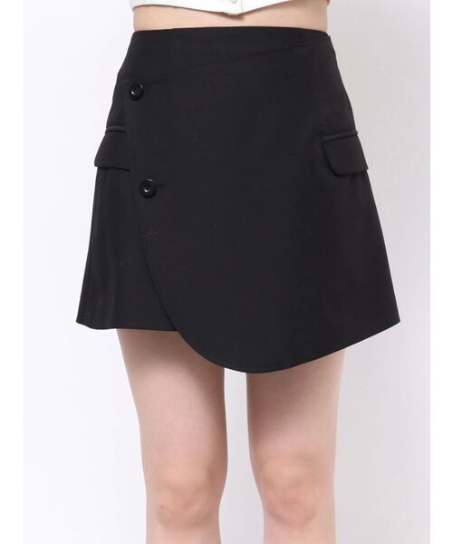 EATME(イートミー)の「ジャケットライクラップスカート(セットアップ可能)(スカート・レディース・ブルー/ブラック/ブラウン/グレー・MEDIUM/SMALL)」の8枚目の写真