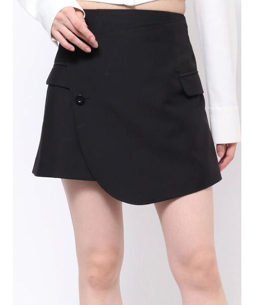 EATME(イートミー)の「ジャケットライクラップスカート(セットアップ可能)(スカート・レディース・ブルー/ブラック/ブラウン/グレー・MEDIUM/SMALL)」の21枚目の写真