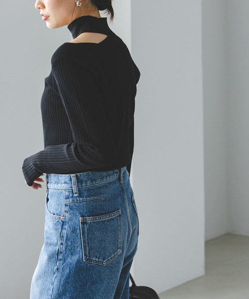 Noble（ノーブル）の「チョーカーリブニット（ニット/セーター）」 - WEAR