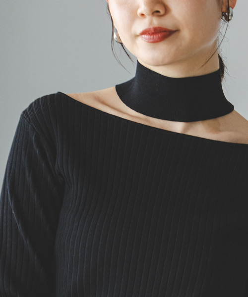 Noble（ノーブル）の「チョーカーリブニット（ニット/セーター）」 - WEAR