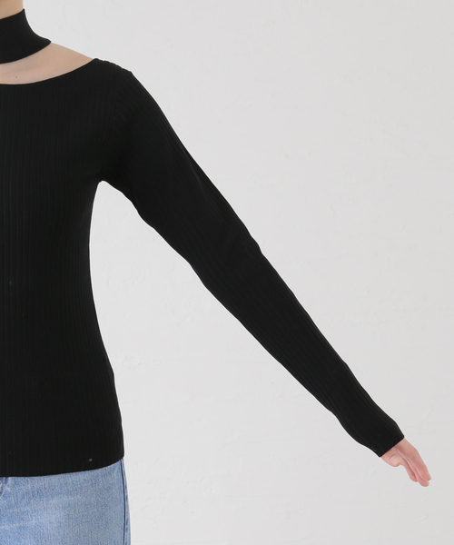 Noble（ノーブル）の「チョーカーリブニット（ニット/セーター）」 - WEAR