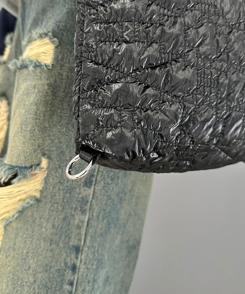 Java（ジャバ）の「《Javaジャバコラボ》今期大注目。シャイニーキルティング２WAYハンドルトート＆ナップサック（トートバッグ・レディース・ブラック/アイボリー/シルバー・ONE SIZE）」の19枚目の写真