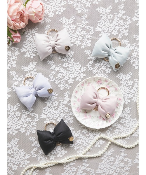 Maison de FLEUR(メゾンドフルール)の「サテンリボンキーリング(その他小物・レディース・ピンク系その他3/ピンク/ブラック/ブルー系その他5/ライトグリーン系2・FREE)」の9枚目の写真