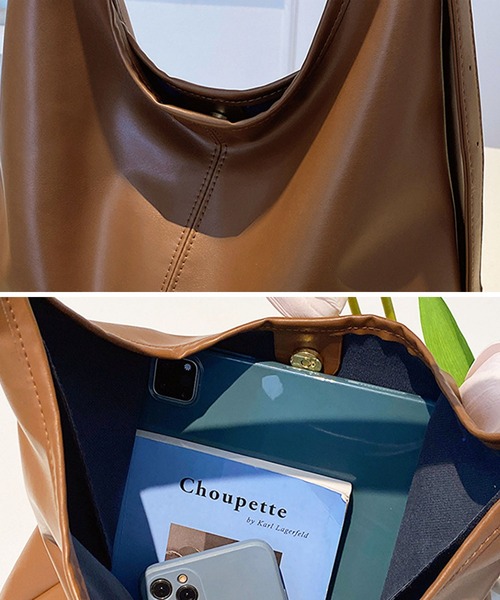 florist(フローリスト)の「ヴィーガンレザーフロントステッチショルダーバッグ/トートバッグ(ショルダーバッグ・レディース・オフホワイト/オリーブ/ワインレッド/モカ/ブラック/キャメル・FREE)」の18枚目の写真