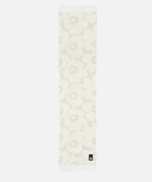 marimekko(マリメッコ)の「Unikko / Ovlin scarf muffler(マフラー・レディース・ホワイト/ブラック/アイボリー・FREE)」の2枚目の写真