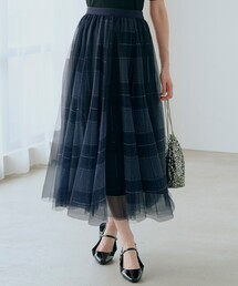 grove | 無地アソートチェックチュールスカート(スカート)