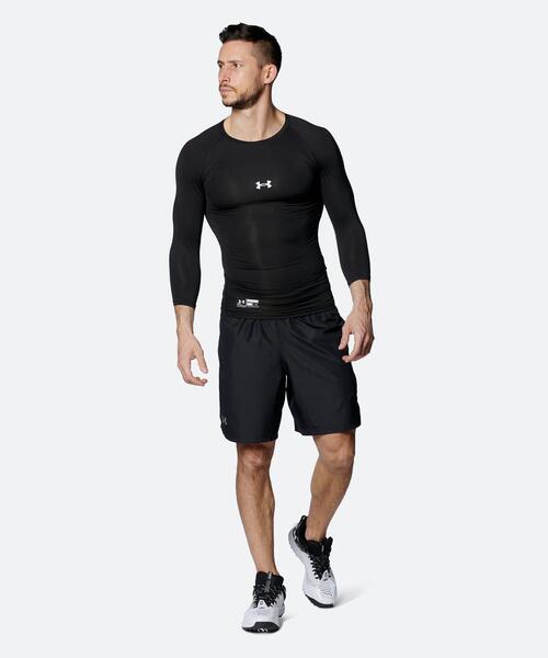 UNDER ARMOUR（アンダーアーマー）の「UAヒートギアアーマー コンプレッション 七分袖クルーネック シャツ（ベースボール/メンズ）（Tシャツ/カットソー・メンズ・ブラック・3XL）」の3枚目の写真