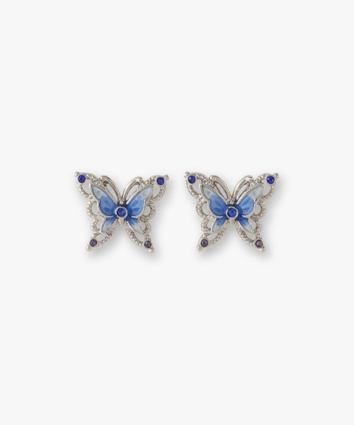 ANNA SUI(アナスイ)の「蝶モチーフ 2WAYピアス(ピアス(両耳用)・レディース・パープル/ブルー・FREE)」の9枚目の写真