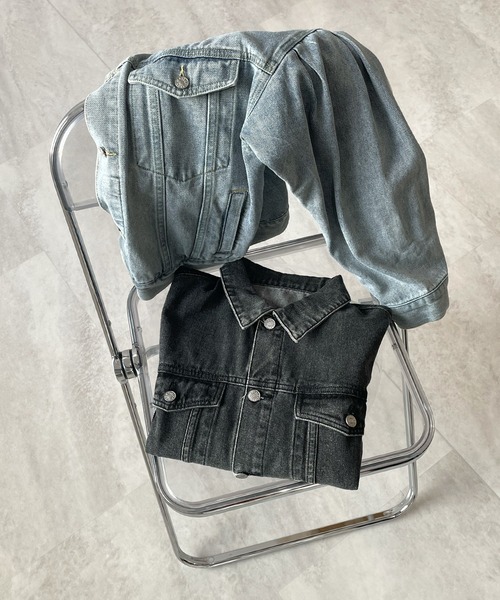 セール】バルーン袖デニムジャケット（デニムジャケット）｜Futier