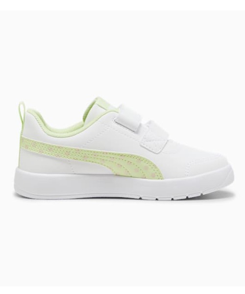 PUMA/プーマ キッズ スニーカー 白 ホワイト ベルクロ コート