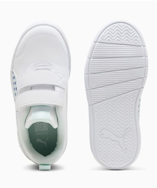 PUMA/プーマ キッズ スニーカー 白 ホワイト ベルクロ コート