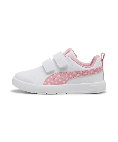 PUMA(プーマ)の「PUMA プーマ コートフレックス V3 DOTTY V PS 398758(スニーカー・キッズ・ホワイト×パープル/ホワイト×ライトピンク/ホワイト×ブルー/ホワイト系その他/ホワイト系その他2・21.0cm/20.0cm/19.0cm/18.0cm/17.0cm)」の11枚目の写真