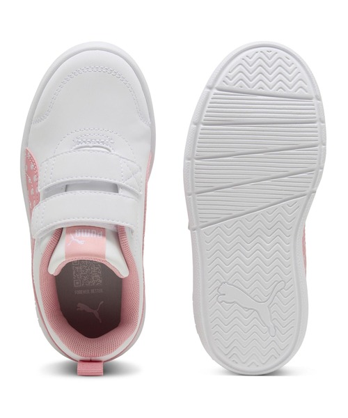 PUMA(プーマ)の「PUMA プーマ コートフレックス V3 DOTTY V PS 398758(スニーカー・キッズ・ホワイト×パープル/ホワイト×ライトピンク/ホワイト×ブルー/ホワイト系その他/ホワイト系その他2・21.0cm/20.0cm/19.0cm/18.0cm/17.0cm)」の13枚目の写真