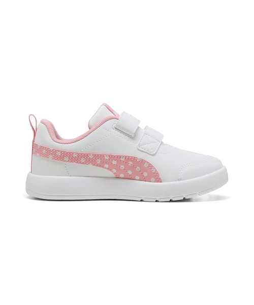 PUMA(プーマ)の「PUMA プーマ コートフレックス V3 DOTTY V PS 398758(スニーカー・キッズ・ホワイト×パープル/ホワイト×ライトピンク/ホワイト×ブルー/ホワイト系その他/ホワイト系その他2・21.0cm/20.0cm/19.0cm/18.0cm/17.0cm)」の12枚目の写真