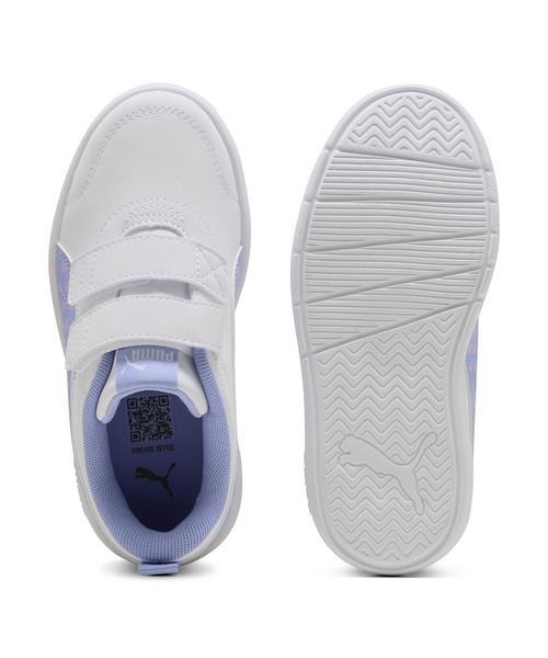 PUMA(プーマ)の「PUMA プーマ コートフレックス V3 DOTTY V PS 398758(スニーカー・キッズ・ホワイト×パープル/ホワイト×ライトピンク/ホワイト×ブルー/ホワイト系その他/ホワイト系その他2・21.0cm/20.0cm/19.0cm/18.0cm/17.0cm)」の18枚目の写真