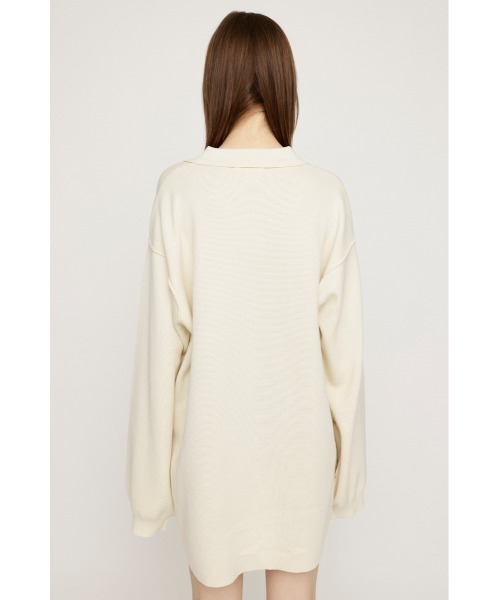 SLY(スライ)の「COLLAR KNIT S/OP カラー ニット ショートワンピース(ワンピース・レディース・ブラック/グレー/アイボリー・FREE)」の8枚目の写真